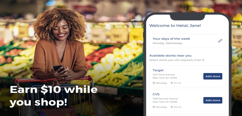 Hetal - Get Paid While Shopping